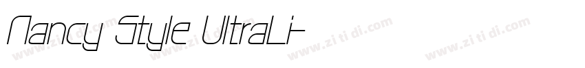 Nancy Style UltraLi字体转换
